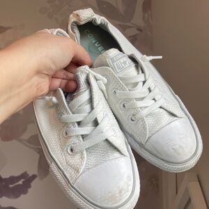 White a converse Size 8